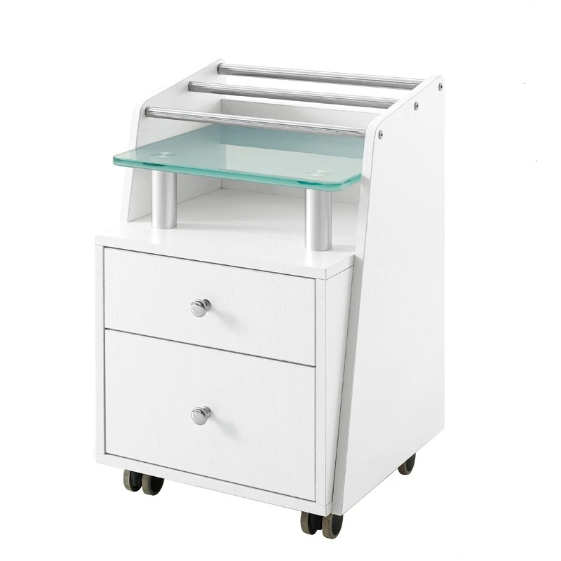 Nail Salon Furniture with Counter Reception for Pedicure Chairs