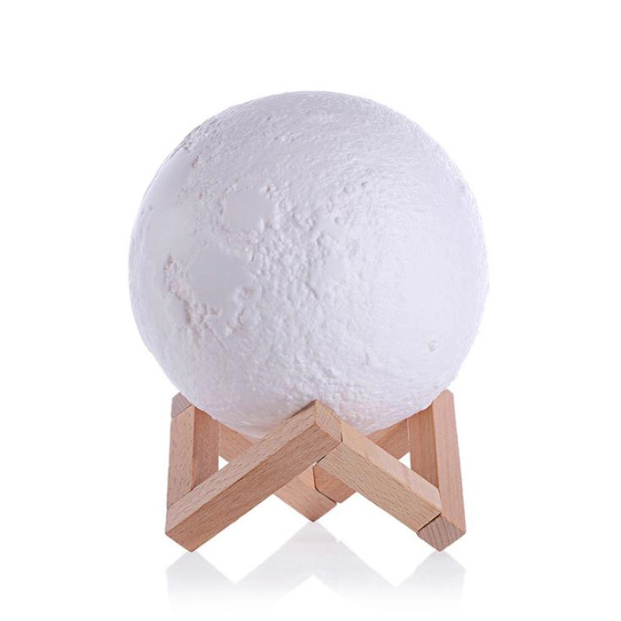 Goldmore11 3*Lr44 Button Battery Multicolor 3D Printing Moon Lamp Lunar Night Light for for Kids, Birthday, Decoration