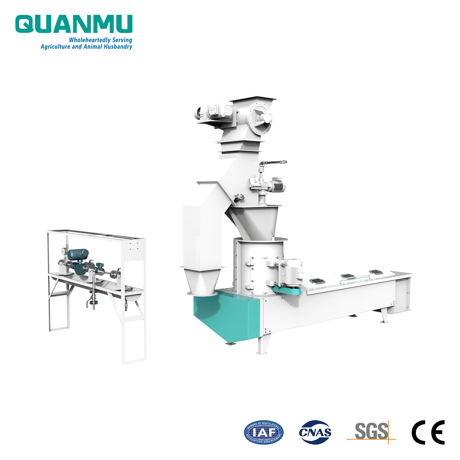 Schwimmende, sinkende Fische und Aquatic Animal Feed Pellet Continuous Horizontal Ribbon Vitamine, Antioxidantien, Aminosäuren etc. Liquid Spray Machine