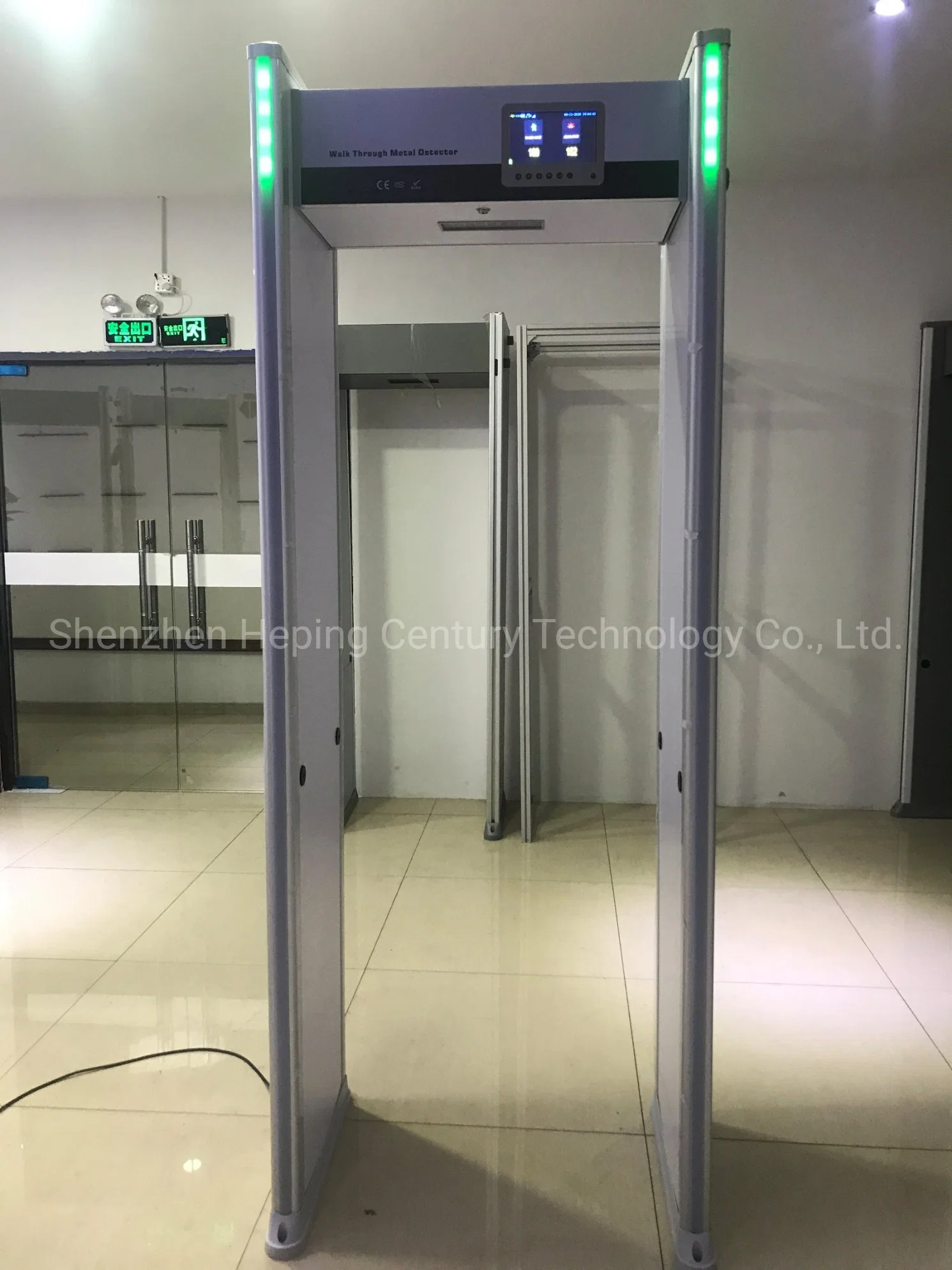 33zones Walk Through Metal Detector Door Frame Metal Detector with 7 Inch LCD Color Screen