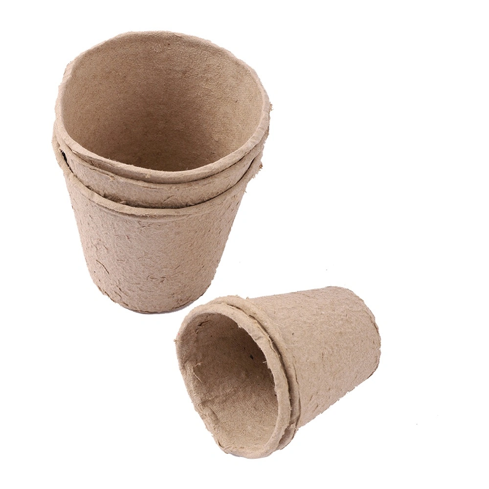 Plant Fiber Paper Pulp Plant Nursery Seedling Cultivate Biodegradable Round Cup