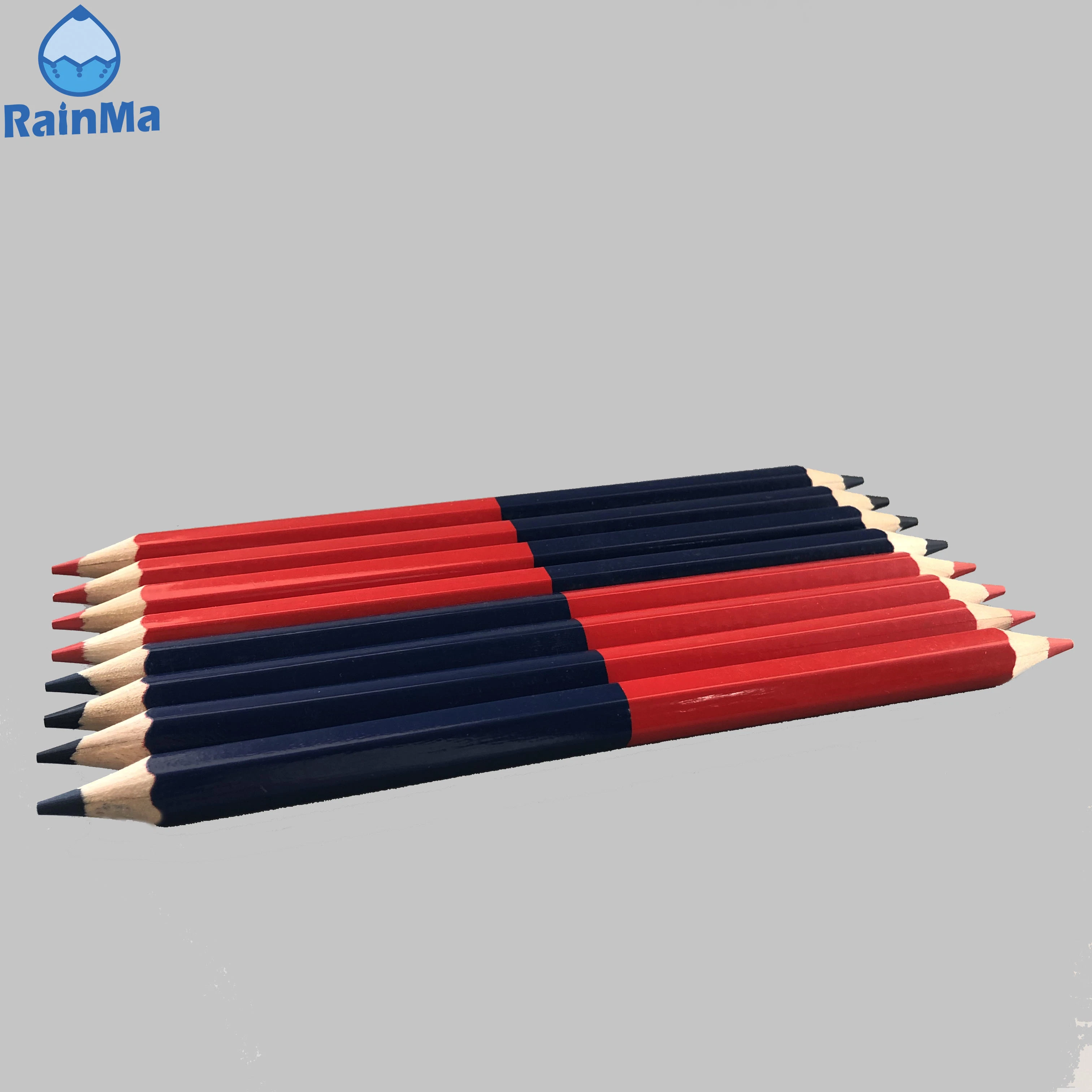 7 Inch Double Ended Red Blue Double Color Pencil for School Office Drawing and Write Color Pencil