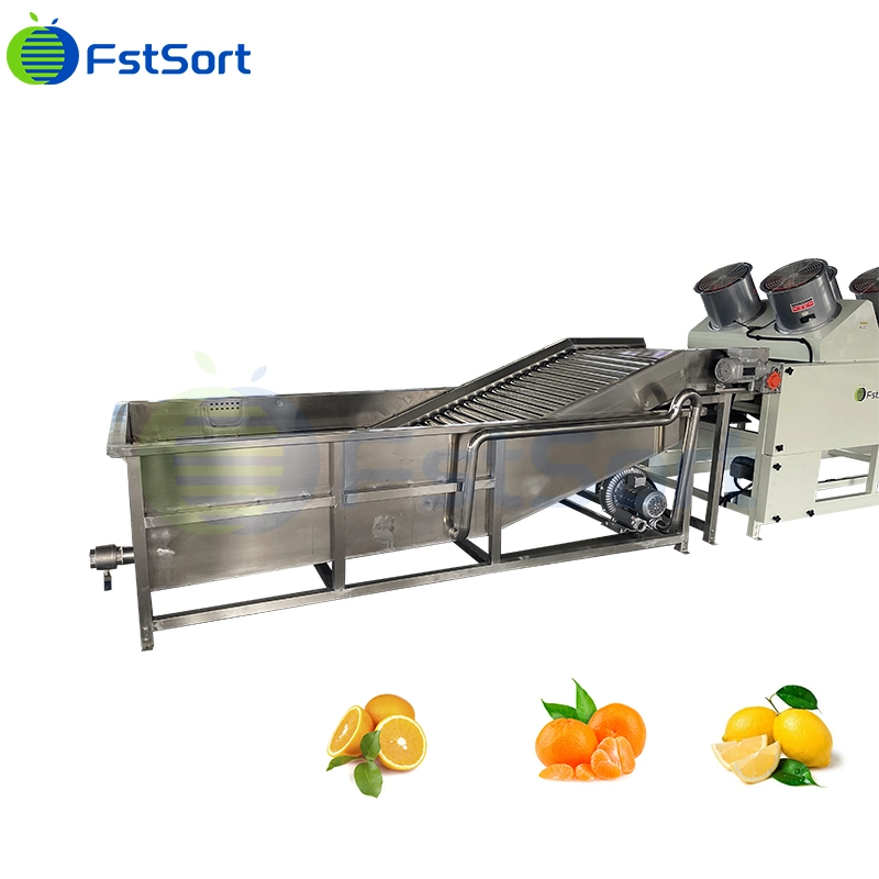 Cítricos de alta eficiencia de clasificación automática de cinco grados de la máquina automática de clasificador de tambor Citrus Limón Mandarina la clasificación La clasificación de la línea de procesamiento de la máquina