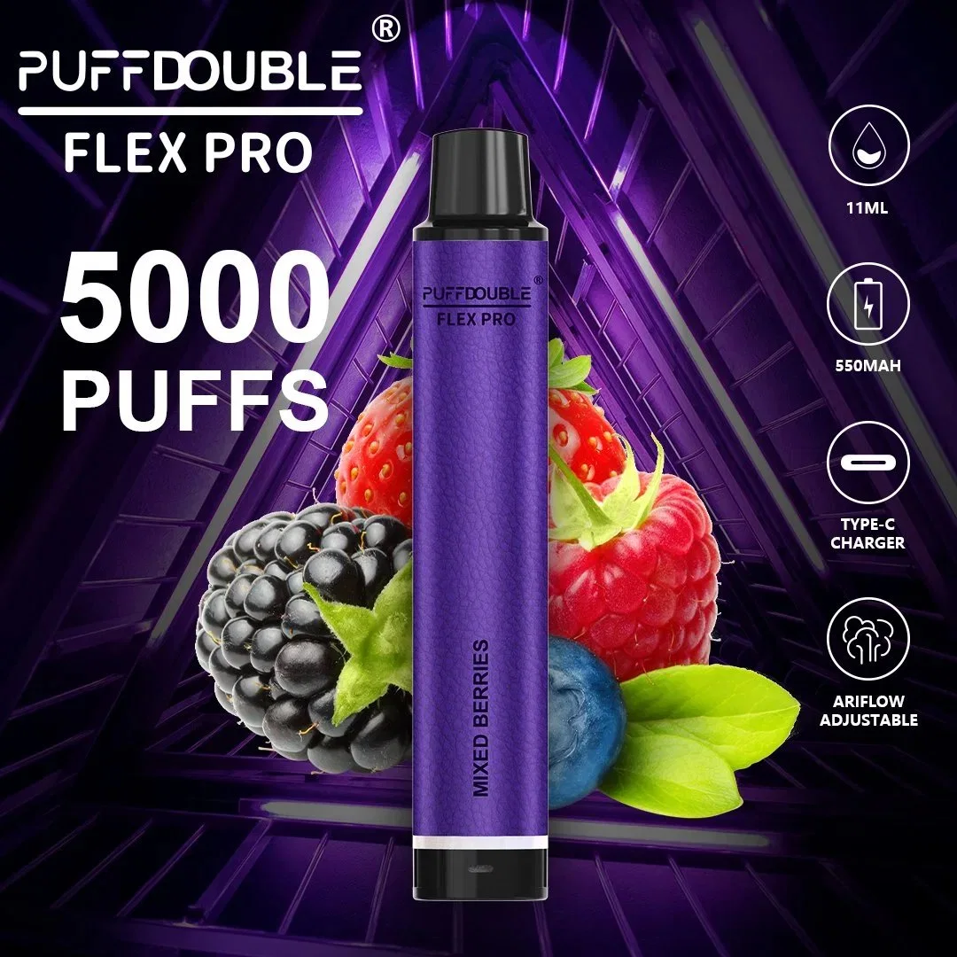 2023 ventes directes en usine Prix bas cigarettes électroniques jetables de haute qualité Puff Double Flex PRO 5000 Puffs Wholesale/Supplier I Vape