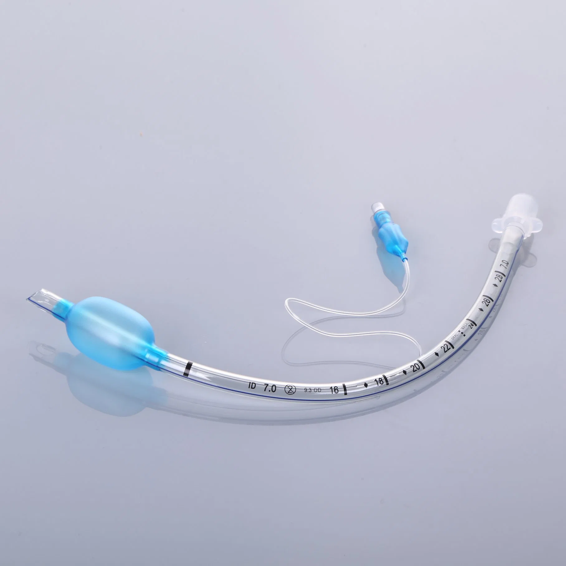 Made of Medical Grade PVC Reinforced Endotracheal Tube with Suction Lumen