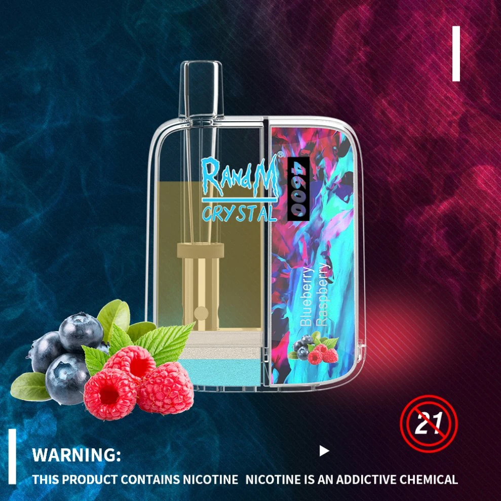 2022 New Arrival Shining Design 10ml Visible Tank Design Disposable/Chargeable Pod Randm Crystal 4600 Puffs Mini Disposable/Chargeable vape