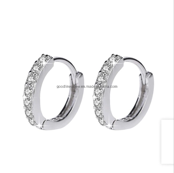 925 Sterling Small Hoop Earrings Simple Huggie Earring Wholesale/Supplier Fashion Jewelry