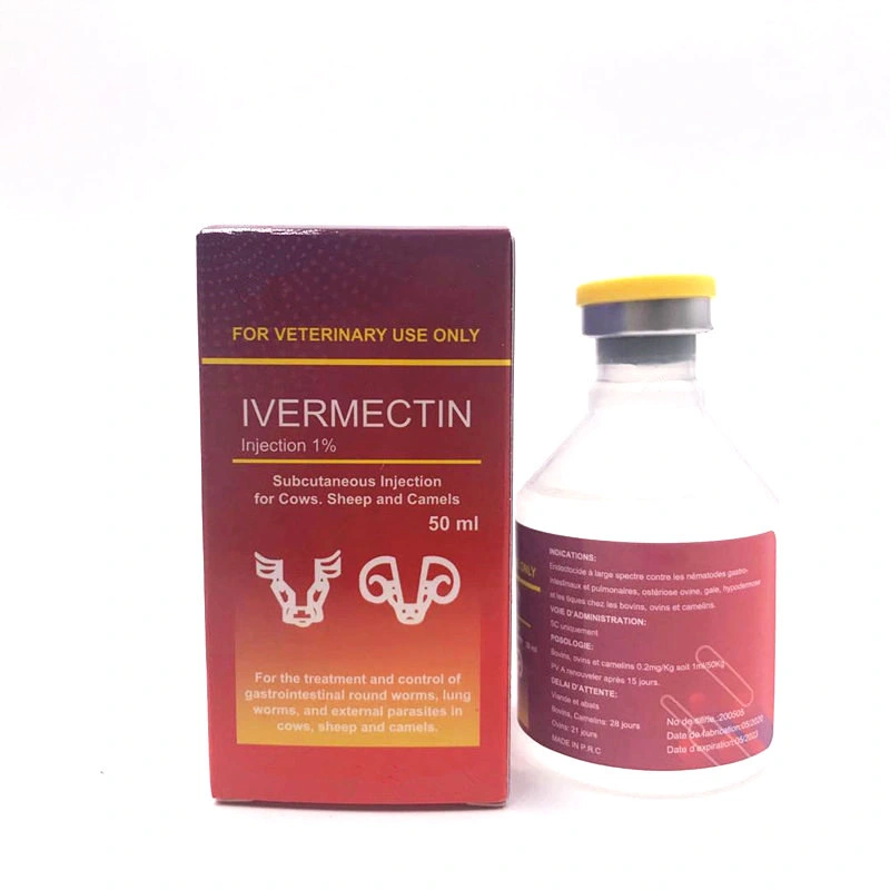 Veterinary Medicine Ivermectin Injection for Animal Use 100ml with Good Quality