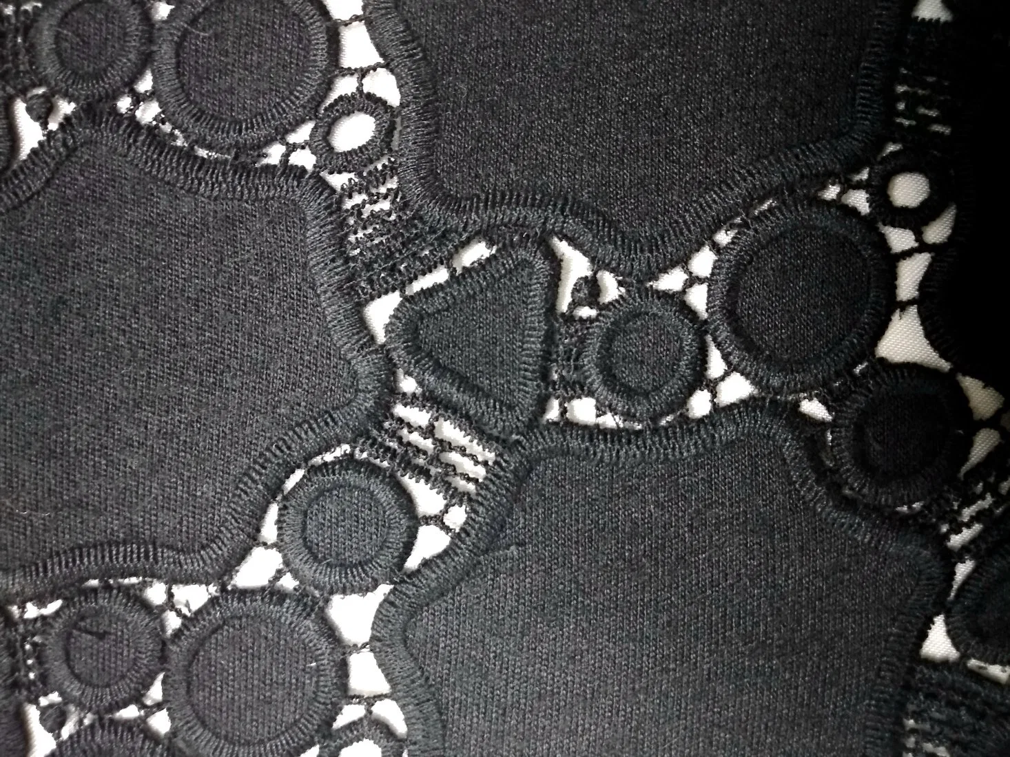 Leather Embroidery Lace Fabric Chemical Garment Lace