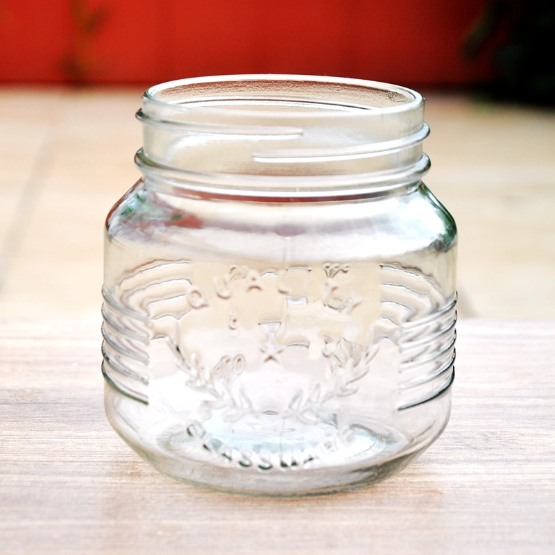 Wholesale/Supplier Empty Clear Glass Bottle Storage Round Hermetic Pickle Food Jam Glass Jar Storage Jar Storage Bottle