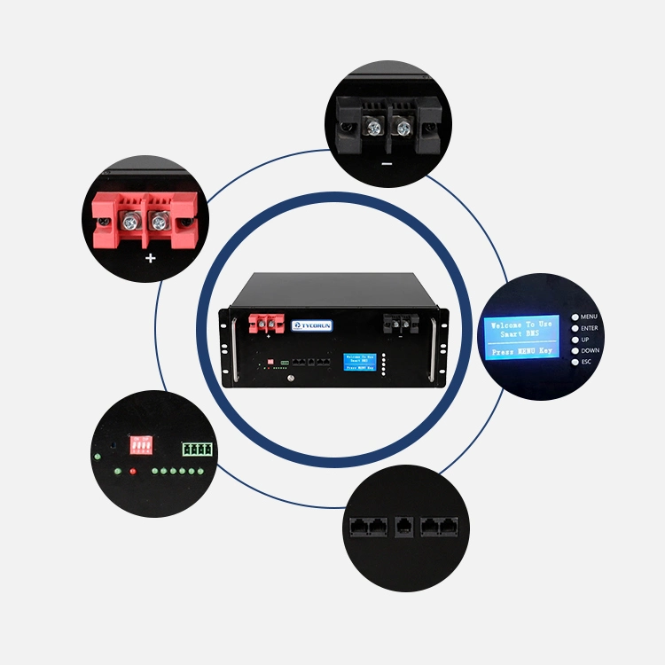 Tycorun 48V 100Ah Lithium-Ionen-Akku LiFePO4 für Rack-Montage Mit