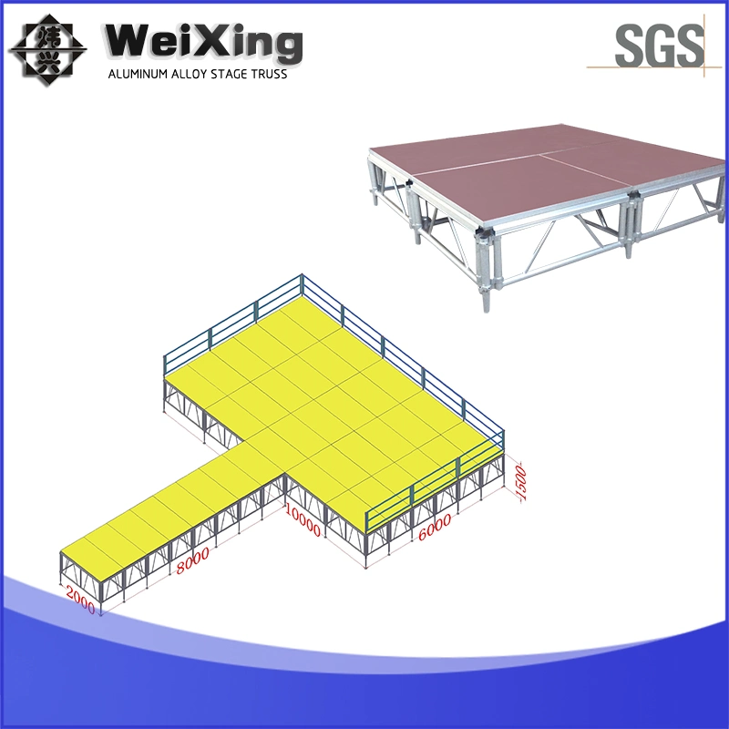 2022 China aluminio patas móviles etapa con altura ajustable portátil Etapa de venta