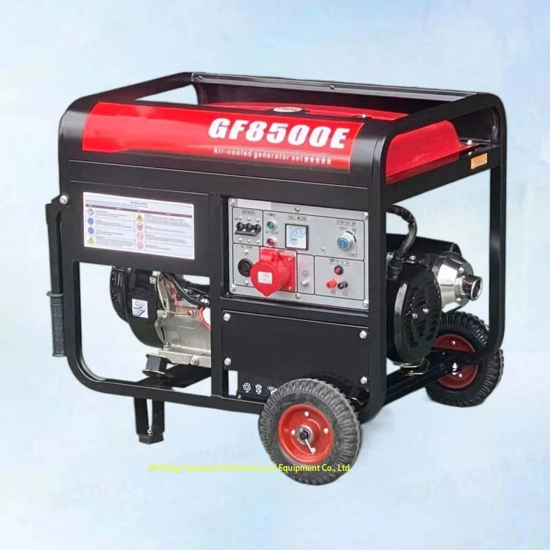 Industrial Portable Electric Power Backup Gasoline Generator Portable Displacement 196cc Power Tools