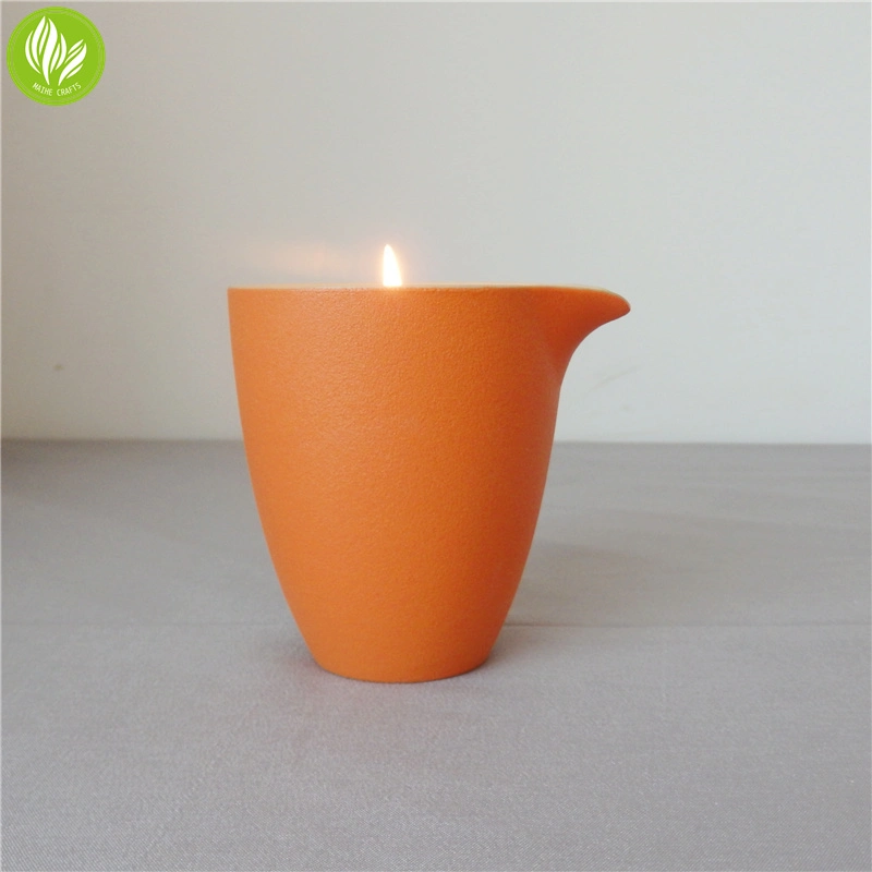 Customized Color Ceramic Spout Candle Jar for Massage Candle