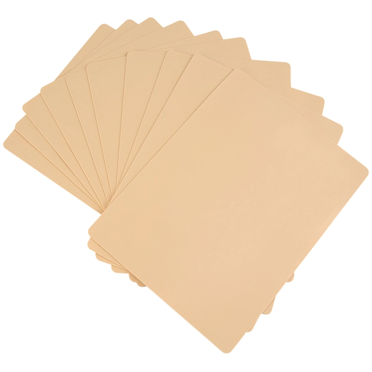 High Quality Silicone Gel 20*30 Cm Double Sides Mat Blank Practice Tattoo Fake Skin for Tattoo Training