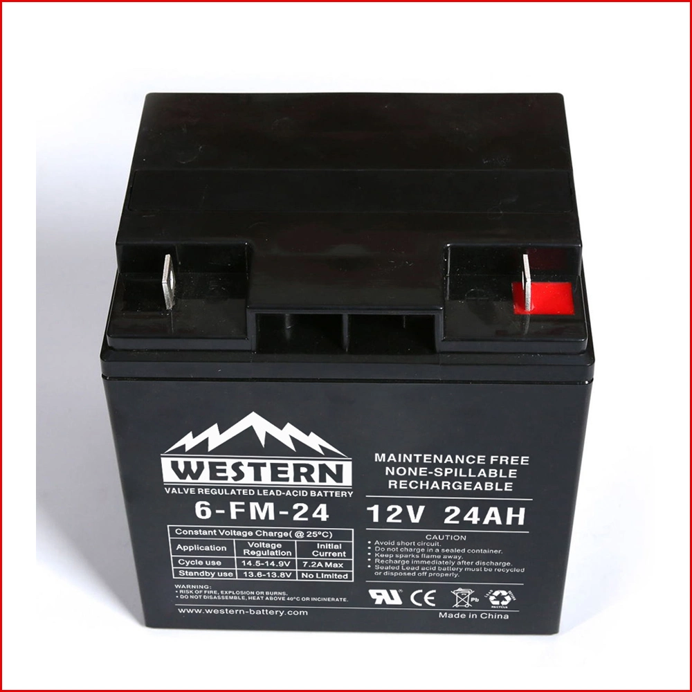 6-FM-24 AGM Lead Acid UPS Medical Equipment Emergency Power Battery 12V 24ah