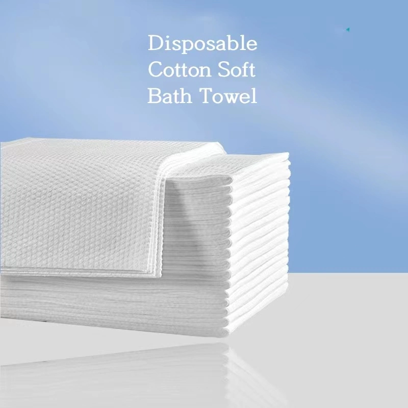 Soft Pearl Pattern Disposable Bath Towel 70GSM 60*120cm Free Sample Supply