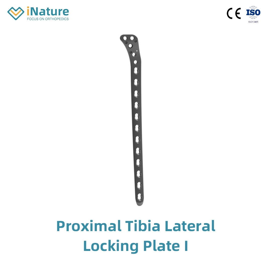 Plaque osseuse proximale en titane pour implants orthopédiques traumatiques. Équipement médical de fourniture d'équipement chirurgical hospitalier pour fracture de la plaque de verrouillage du tibia.