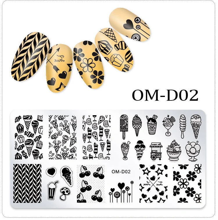 DIY Nail Art Design Tool Products, Pattern Transfer Stamp Nail Mould Supplies