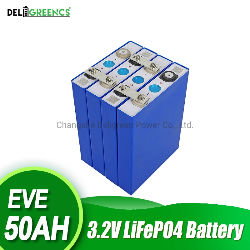 Deep Cycle Prismatic Lithium Pouch Cells 3.2V 50ah LiFePO4 Battery Cell LiFePO4 Grade a for Power Storage
