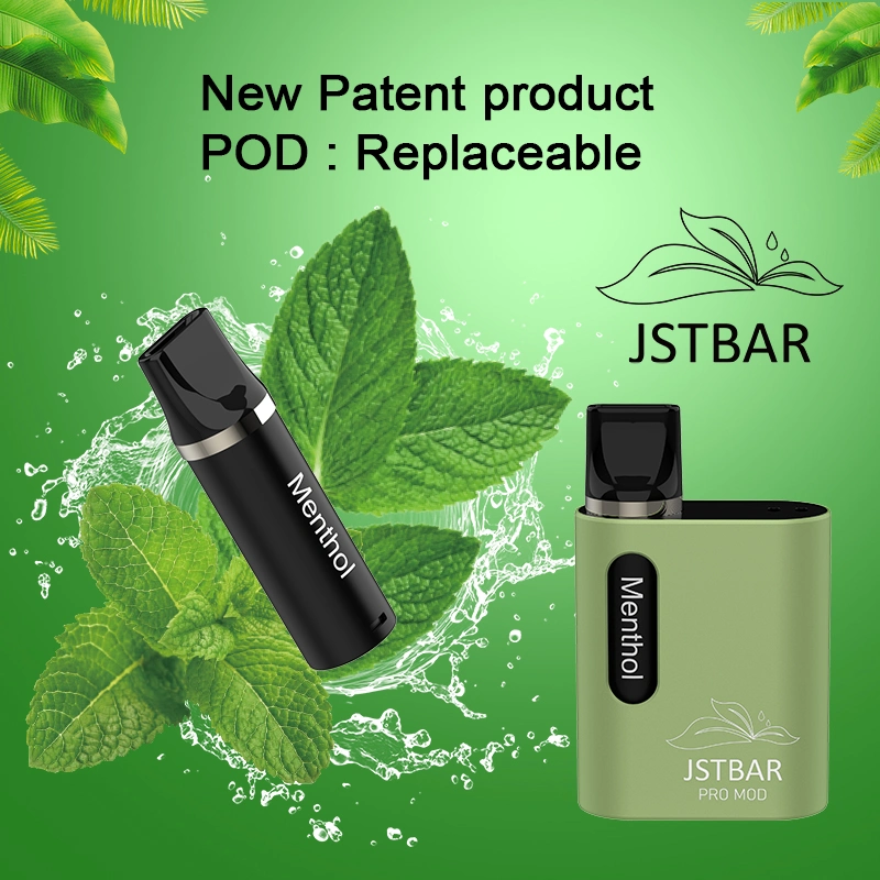 Prix de gros 400 mAh Pod remplaçable Vape Pen jetable 600 Puffs cigarette électronique Jstbar PRO Mod