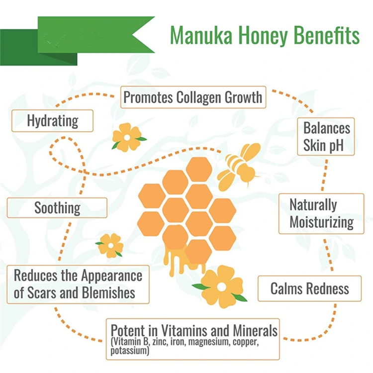 OEM/ODM Natural Manuka Honey Soothing Dry Skin Hydrating Moisturizer Cream