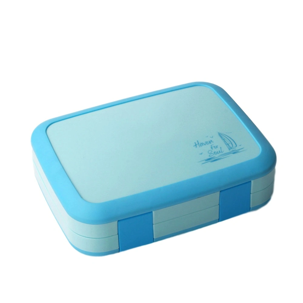 Venta caliente cinco compartimentos Lunch Box 800ml estudiantes Leak-Proof Bento Box