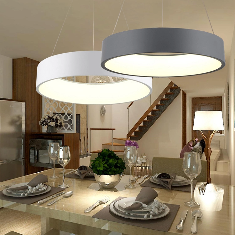 Chandelier Contemporary Ring Acrylic LED Ceiling Light Fixture in Warm Light Modern Lighting California