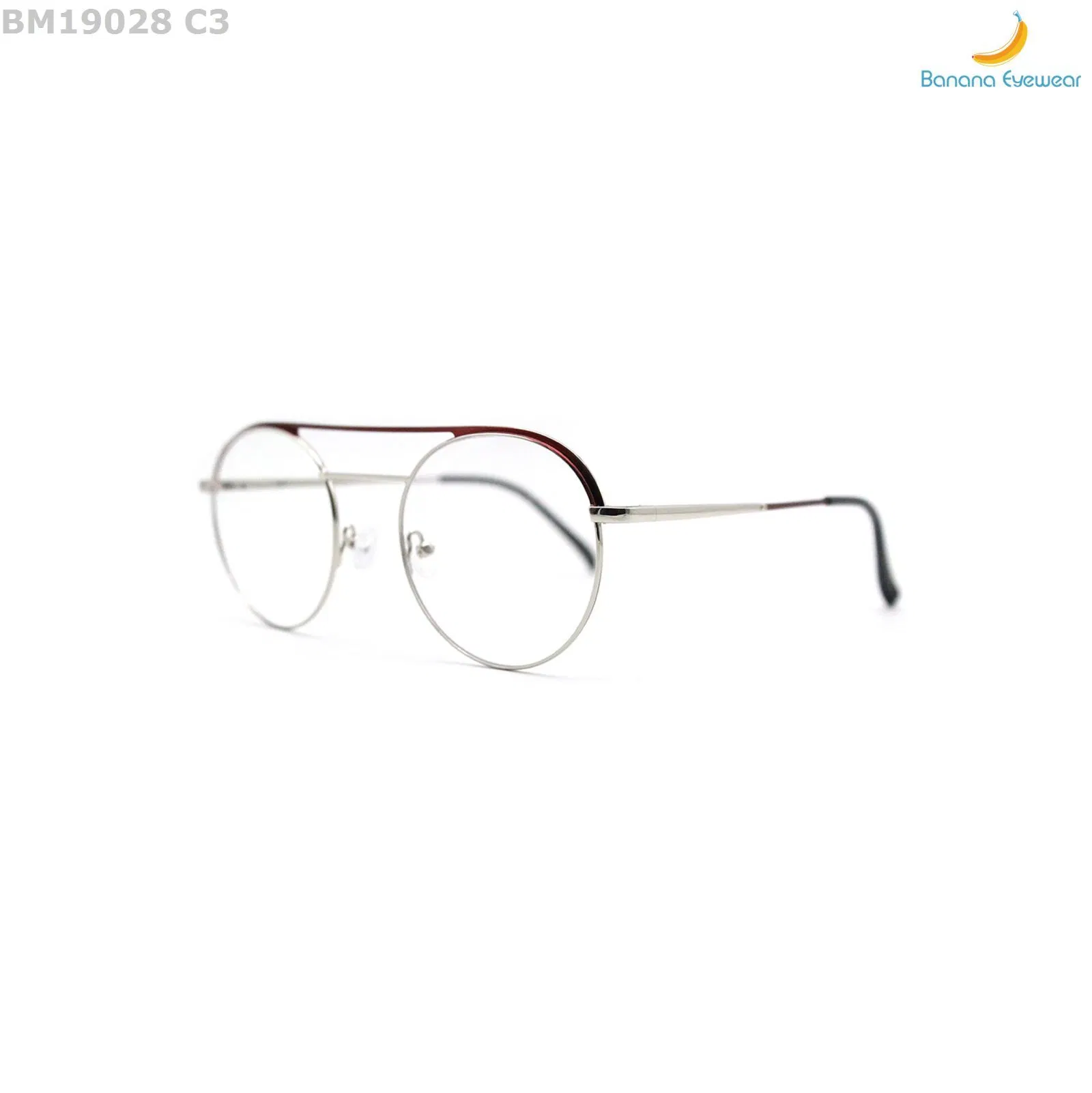 New Stylish Double Bridge Double Color Optical Frame Wholesale/Supplier Eyeglass Metal Eyewear