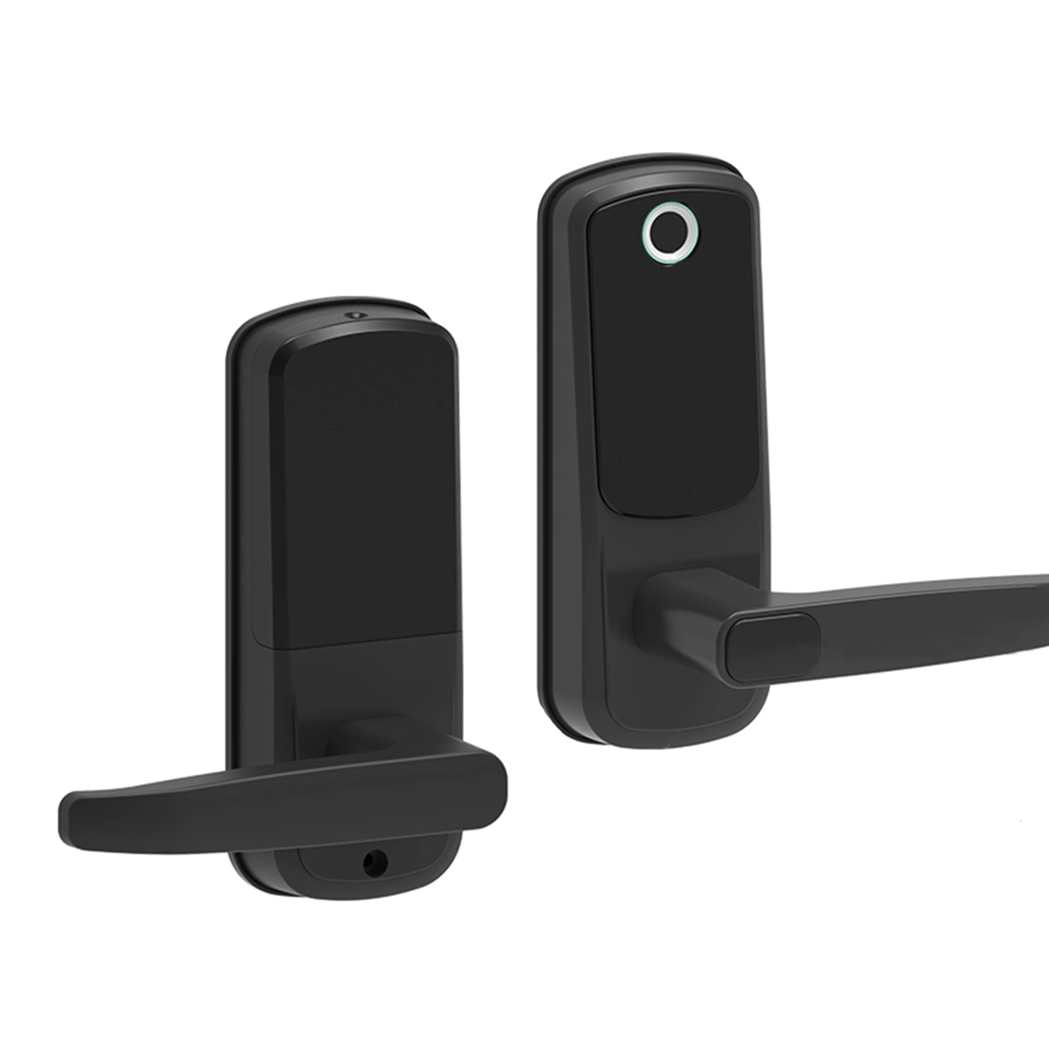 High Security Anti-Peep Code Fingerprint Door Handle WiFi APP Intelligent Digital Smart Door Lock