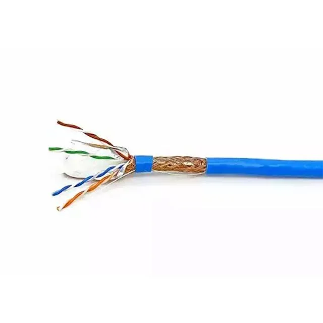 كبل شبكة كمبيوتر من نوع 24AWG رباعي الأزواج من نوع Cat5e غير مشجع