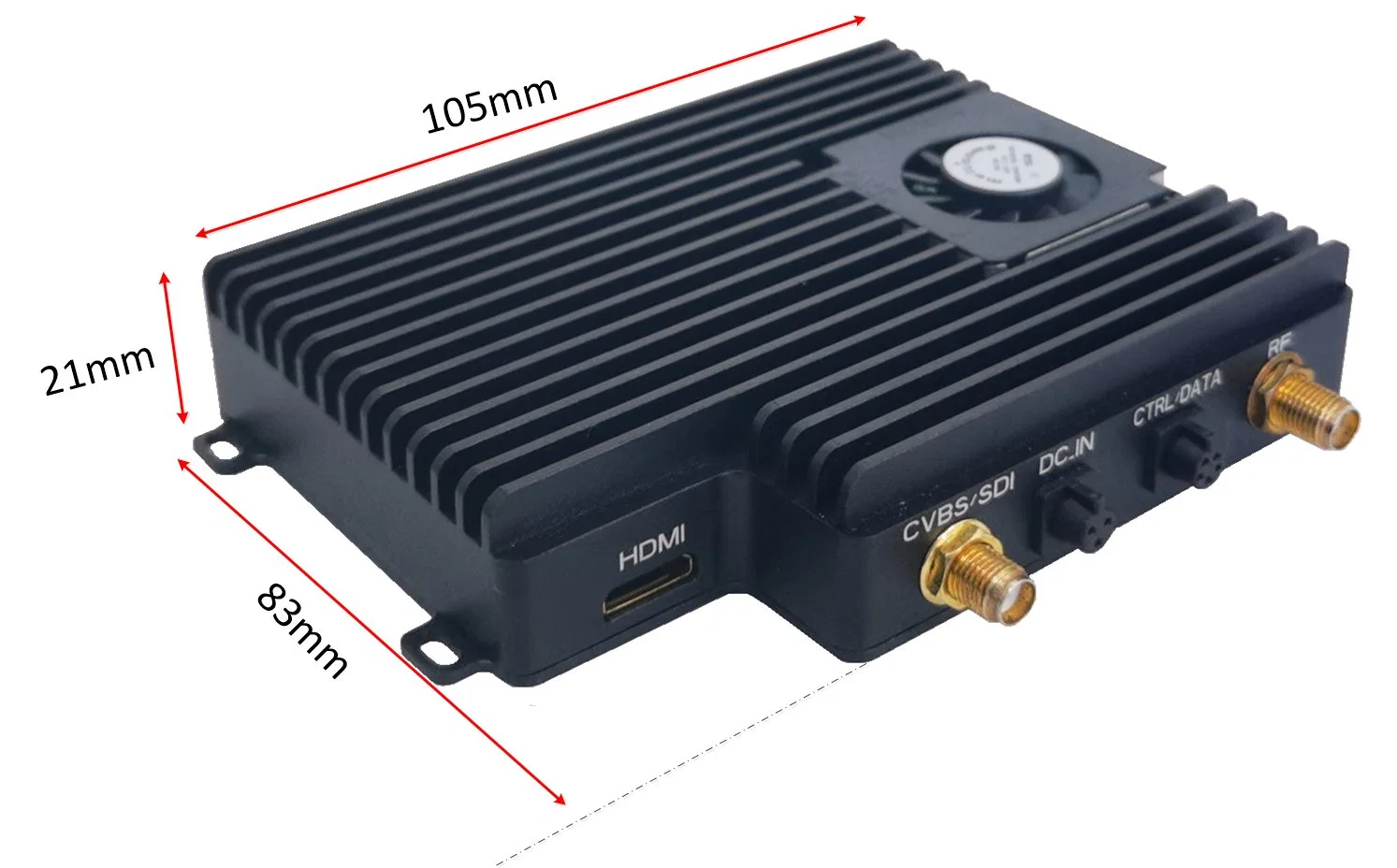 Con interfaz SDI 20km NLOS COFDM HD UAV transmisor de vídeo VUSV de Drone industrial con módulo de comunicación antiinterferencias