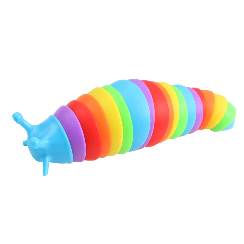 Tiktok Plastic 3D Slug Fidget Toy Sensory Stress Relief Toys Slugs Caterpillar Toys for Kids Adults Anxiety