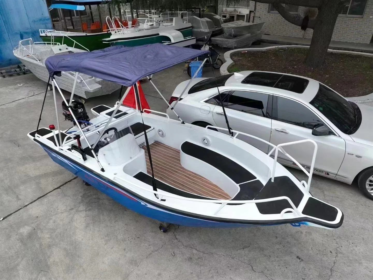 Hot Sale Manufacture Aluminum Rowings Boat Fishing Vessel Yacht Center Cabin Easy Craft Walk Around Fishing Boat