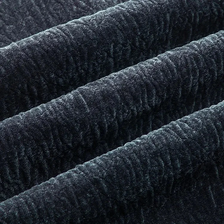 Hot Sales Types of Sofa Material Fabric Chenille Stripe Sofa Fabric Made by China Supplier