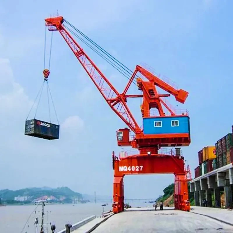 Container Loading 35t Floating Dock Portal Crane