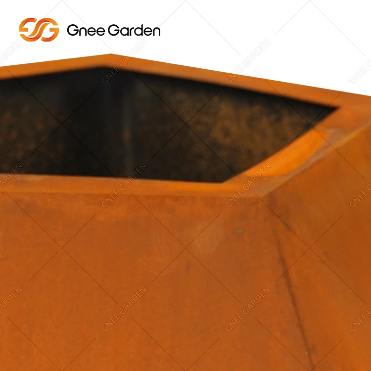 Novo Design Exterior de aço corten Flower Pot