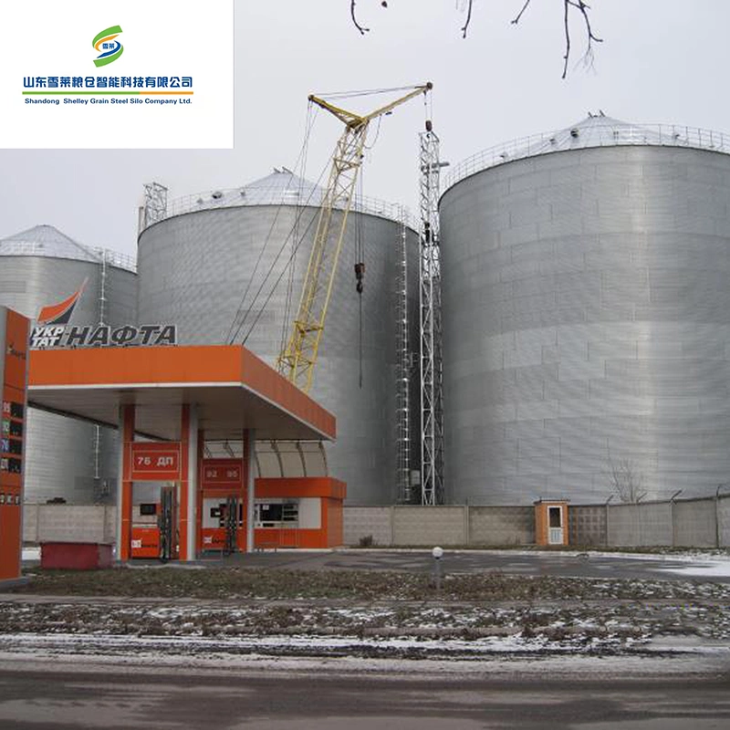 Shelley Feed Grain Bin China Feed Supply Silo Manufacturing Hot Sale 8000t Wheat Corn Storage Flat Bottom Corrugated Grain Silo