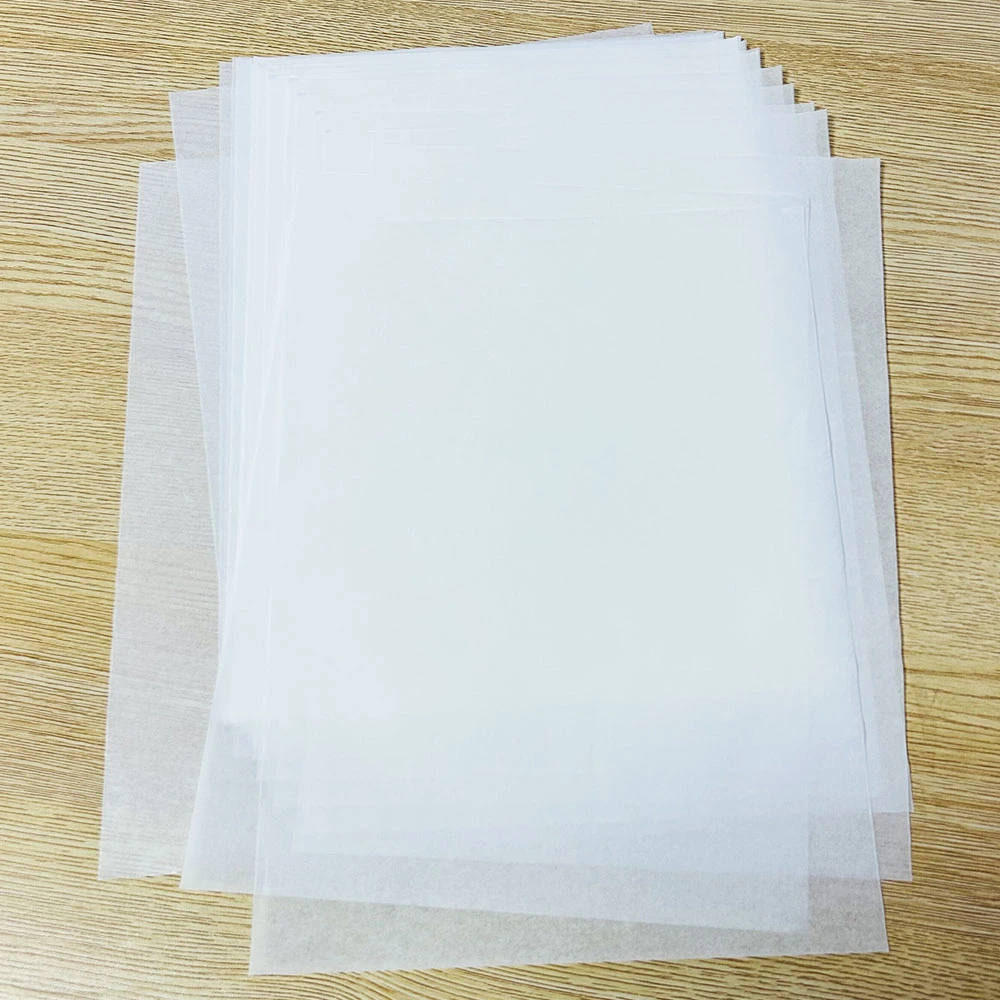 Sandwich Food Packaging Wax Tissue Paper Printed Greaseproof Paper Silicone Digital Printing Virgin Baking Paper Coated 220*300mm