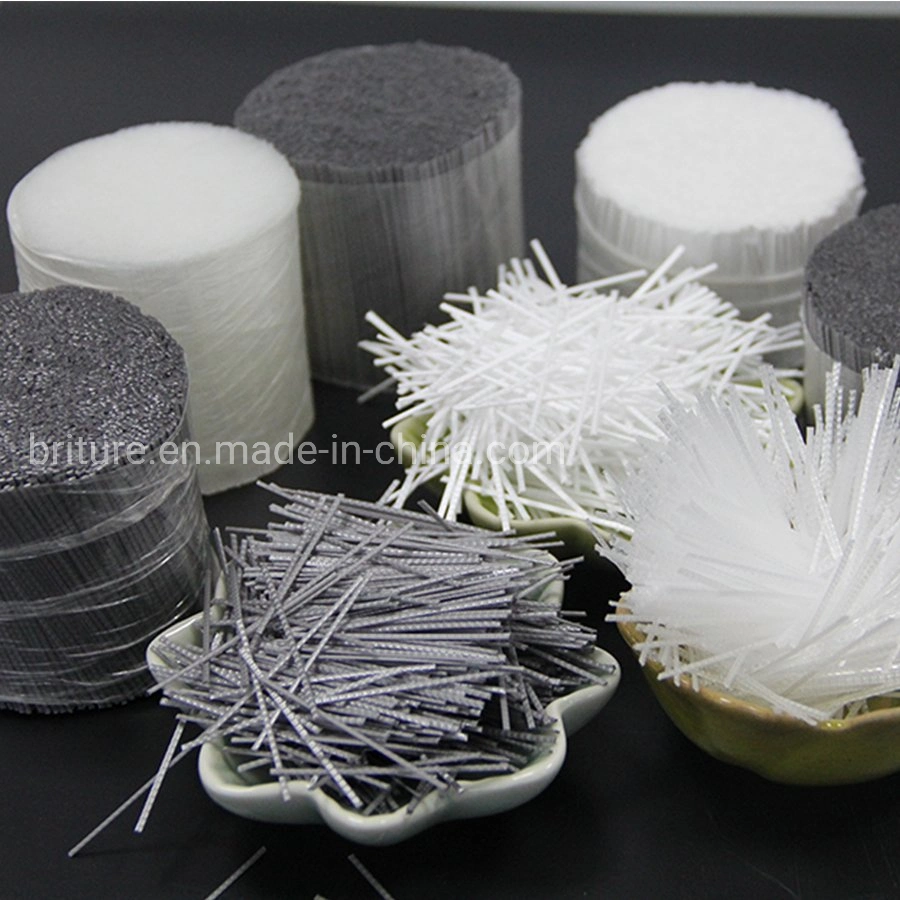 Synthetic Macro Twist PP Fiber Hybrid Type 54mm for Concrete