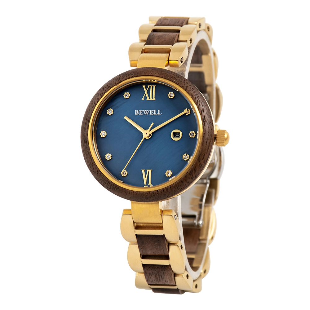 2023 Neue Ankunft Bewell OEM Wooden Watch Damen SS mit Holz für Frauen tragen Armbanduhren Schmuck wach Custom Watch Branding Logo