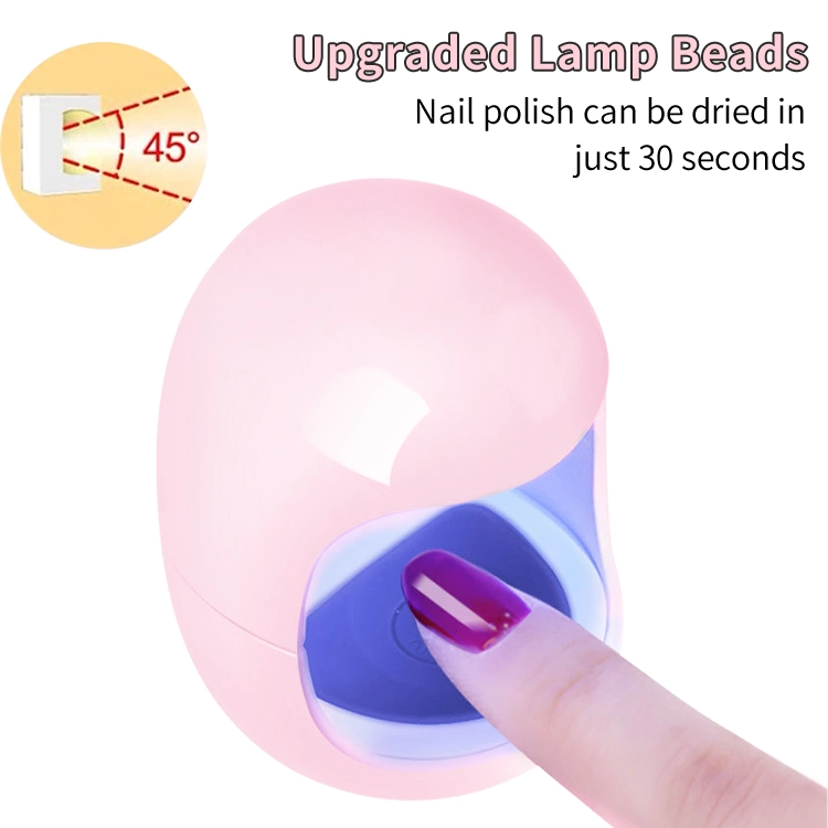 Phototherapy Nail Lamp for Nail Polish Gel Curing Mini 3W Travel Home LED UV Lamp