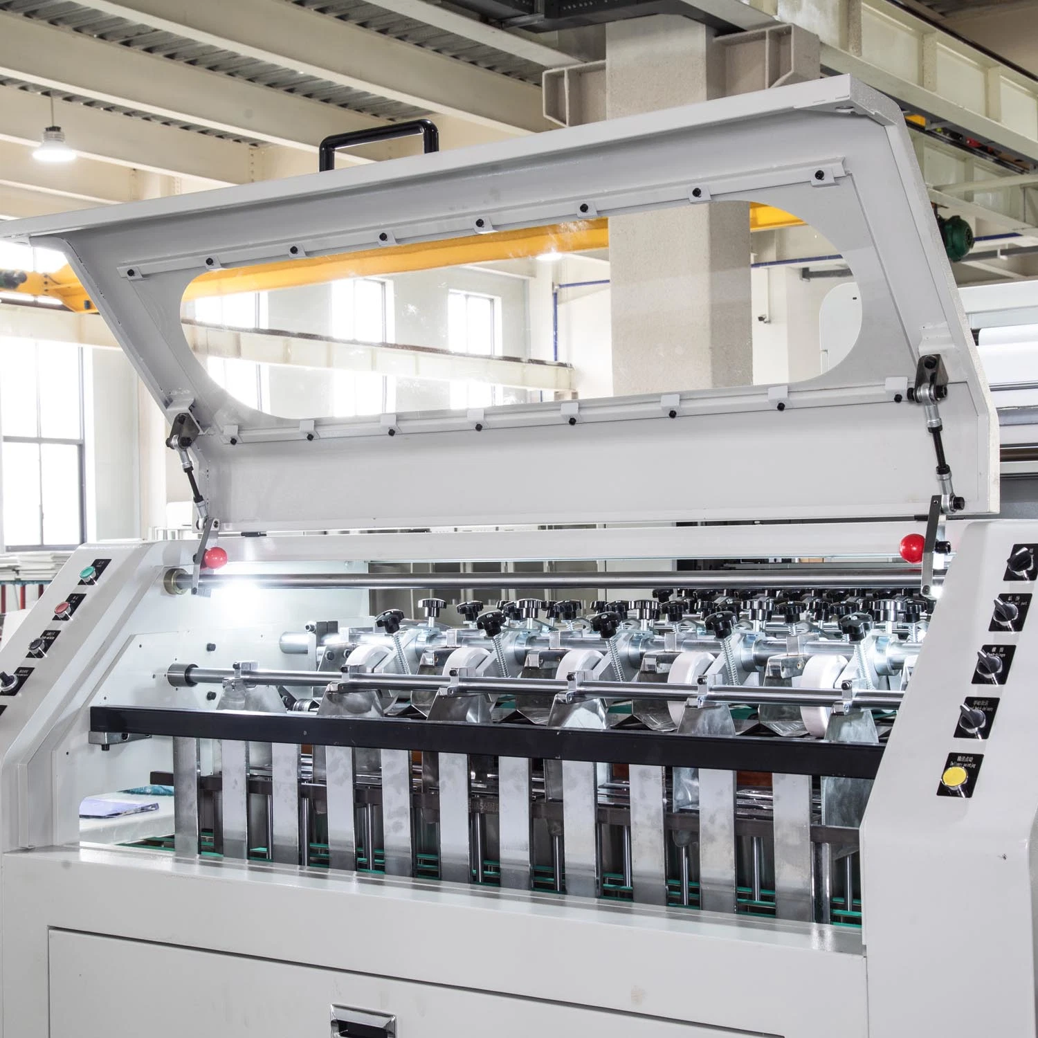 Dfj-A4 Automatic 2 Stand Unwinding Roll A4 Copy Paper Sheeting Machine with Overwrapping Equipment