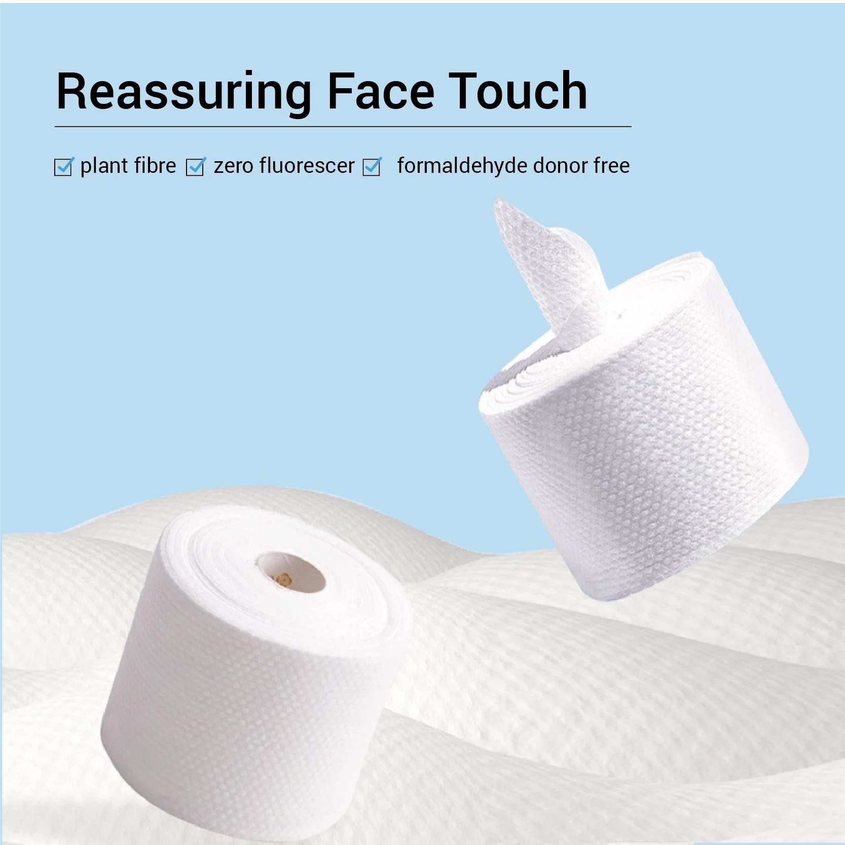 Towel Rolls Disposable Non-Woven Cleansing Facial Dry Soft Facial Tissue Towel