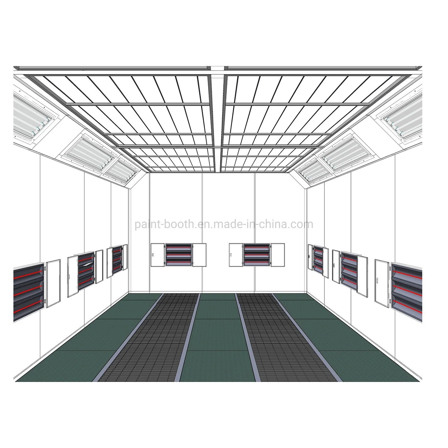 EU Standard Spraying Chamber Used for Vehicle Painting Equipment