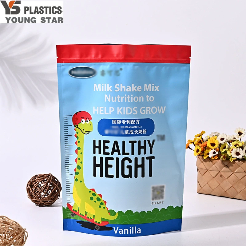 Plastic Food Packaging Stand up PLA PE Snack Tea Fruit Coffee Pack Ziplock Frosted Doypack Bag Gift Pouch