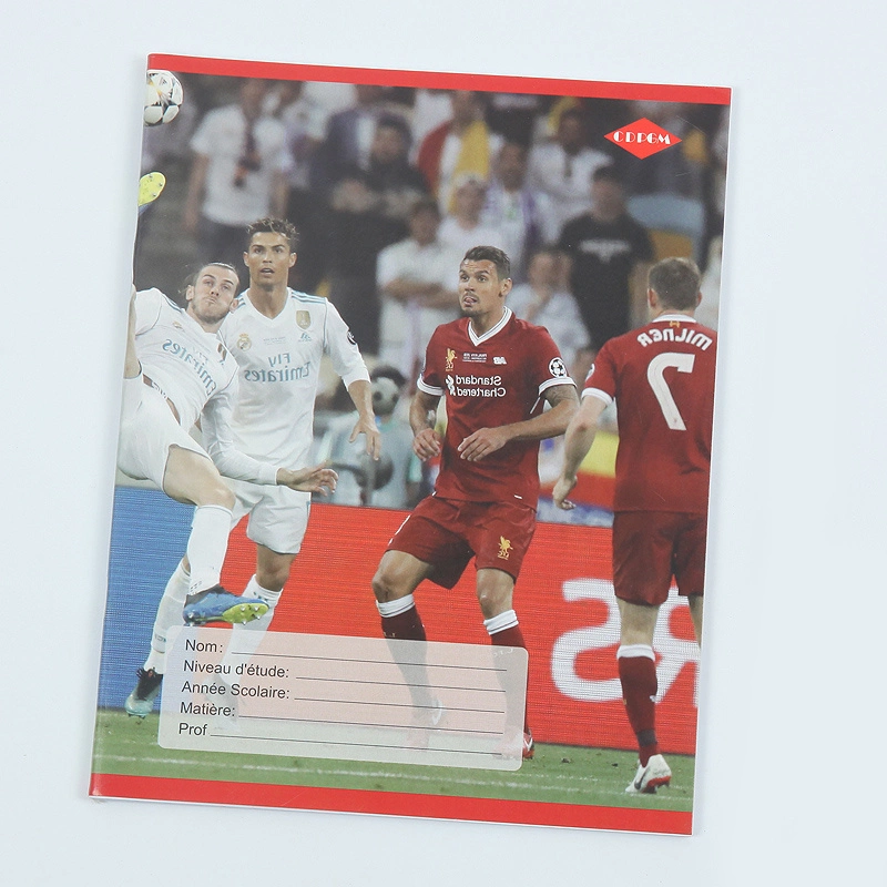 A5 Printed Football Star Hardcover Notebook Exercise Book for School