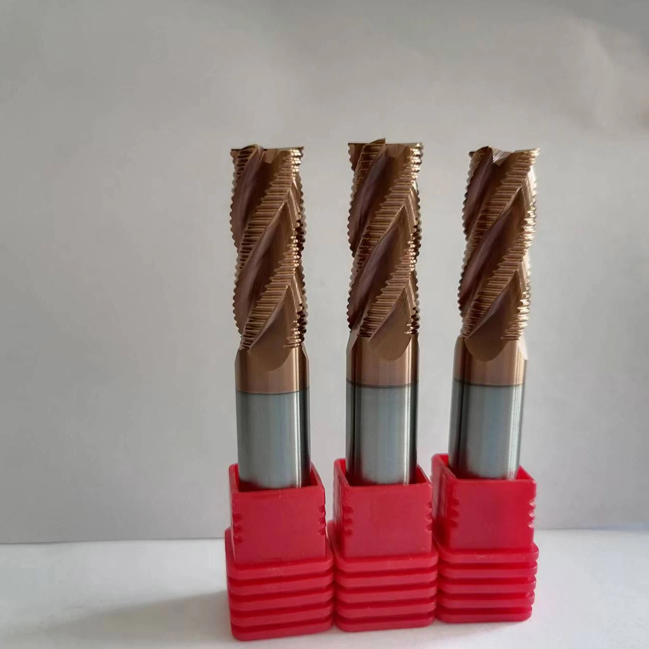 Solid Carbide Hard Metal 2/3/4 Flute Rough End Mill CNC Rough Milling Cutter for Wood Steel Fresa