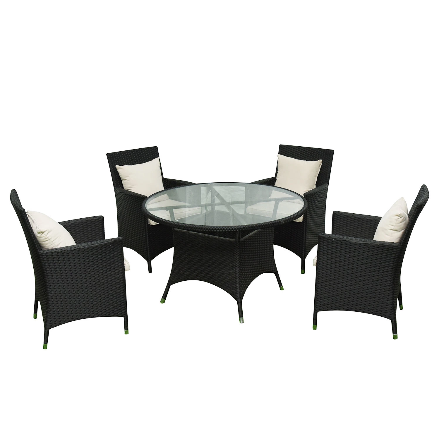 6PCS Jardim Metal Mobiliário de exterior com cadeira e mesa redonda