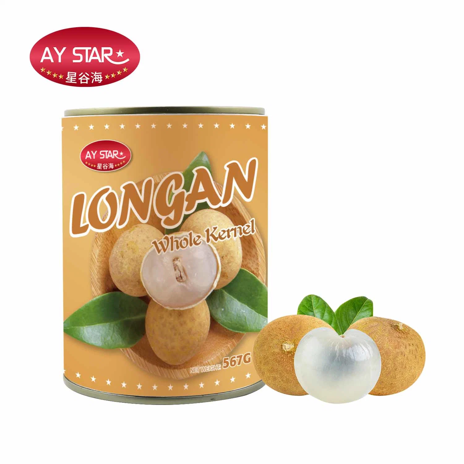 Fabricante de alimentos enlatados chinês todo enlatada xarope Longan Halal